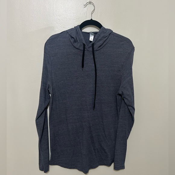 Alternative Tops - ALTERNATIVE | Charcoal Blue Gray Lightweight Pullover Hoodie
